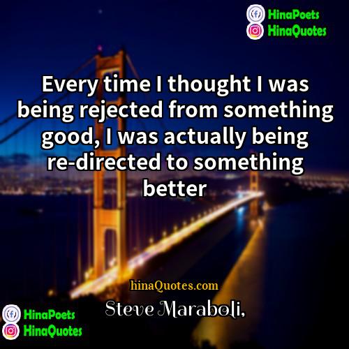 Steve Maraboli Quotes | Every time I thought I was being